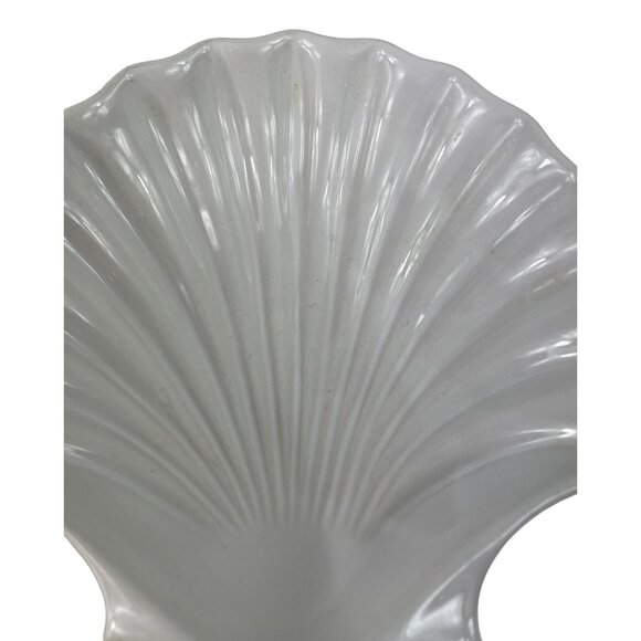 Scalloped Clam Shell Dish Bowls Set Of 2 Seafood Made In Japan Oven Proof - Picture 5 of 15